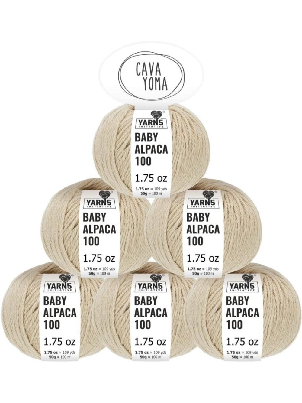Soft Baby Alpaca Yarn Set - Light Worsted, Itch-Free, 6 Skeins, 35+ Colors for